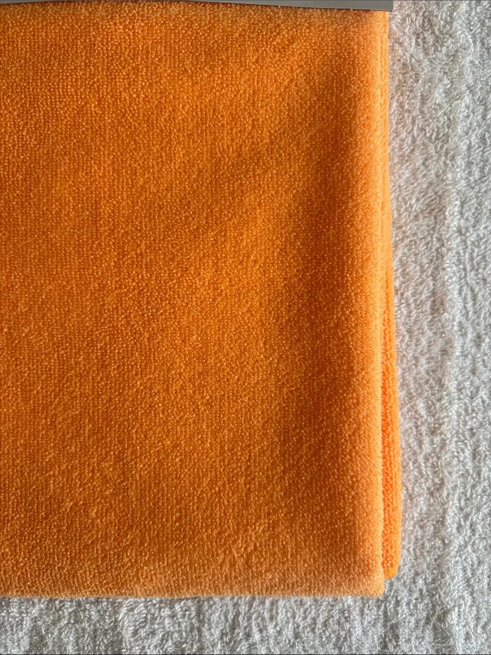 Life Is Good Orange Pet Drying Towel with Embroidered Dog